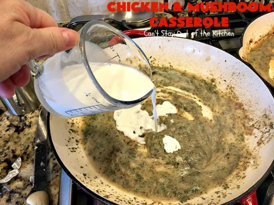 Chicken and Mushroom Casserole | Can't Stay Out of the Kitchen | this is a fantastic #chicken #casserole #recipe that has a delicious gravy with onions, #mushrooms & garlic. It's seasoned to perfection and wonderful for #holiday or company dinners. #glutenfree
