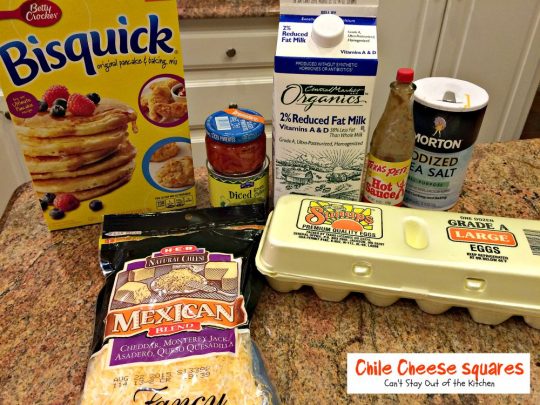 Chile Cheese Squares | Can't Stay Out of the Kitchen | this fabulous #Tex-Mex side dish can be served for #breakfast as a side with chili or soup or as an #appetizer.