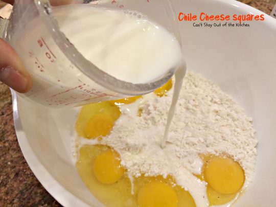 Chile Cheese Squares | Can't Stay Out of the Kitchen | this fabulous #Tex-Mex side dish can be served for #breakfast as a side with chili or soup or as an #appetizer.