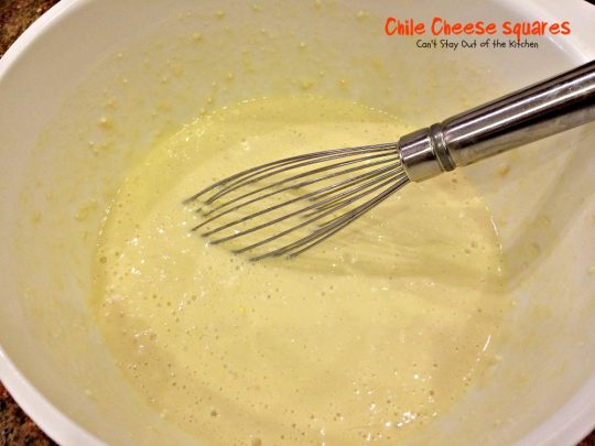 Chile Cheese Squares | Can't Stay Out of the Kitchen | this fabulous #Tex-Mex side dish can be served for #breakfast as a side with chili or soup or as an #appetizer.