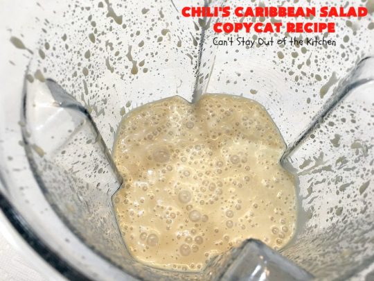 Chili's Caribbean Salad Copycat Recipe with Honey-Lime Dressing | Can't Stay Out of the Kitchen | this is a spectacular #CopyCat #recipe of this favorite #salad. The #SaladDressing is also fantastic. #GlutenFree #chicken #pineapple #MandarinOranges #HoneyLimeDressing #ChilisCaribbeanSalad #ChilisCaribbeanSaladCopycatRecipeWithHoneyLimeDressing