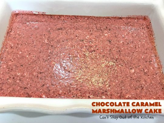 Chocolate Caramel Marshmallow Cake | this spectacular #chocolate #cake has a #caramel-like #praline filling & #marshmallow frosting. It's to die for! Terrific for company &  #holidays like #MothersDay or #FathersDay. #toffee #ChocolateCake #HolidayDessert #MothersDayDessert #FathersDayDessert #ChocolateCaramelMarshmallowCake #ChocolateDessert #CaramelDessert #ToffeeDessert #MarshmallowDessert