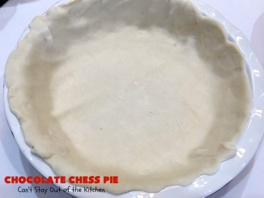 Chocolate Chess Pie | Can't Stay Out of the Kitchen | this easy & delicious #Pie uses only 7 ingredients. It's such an easy #dessert for any kind of function. If you like #ChocolateFudge desserts, you'll go crazy over this one. It's rich, decadent & heavenly. #ChocolateDessert ChocolateChessPie #Holiday #HolidayDessert #ValentinesDayDessert #EasyChocolateDessert #FavoriteChocolateDessert #fudge #FudgeDessert