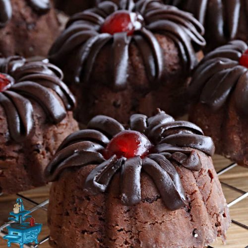 Chocolate Chip Cheesecake Tea Cakes | Can't Stay Out of the Kitchen | these scrumptious #TeaCakes are so easy to make since they start with a #chocolate #CakeMix. They include #Cheesecake #PuddingMix & miniature #ChocolateChips. These are a delectable treat for #holidays and #Christmas baking. Everyone will swoon over them! #dessert #ChocolateDessert #HolidayDessert #cake #ChocolateChipCheesecakeTeaCakes
