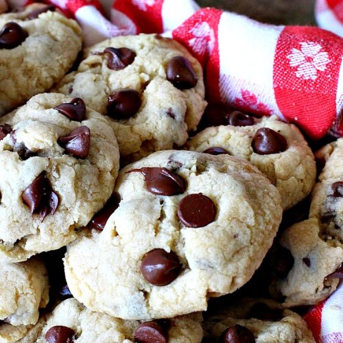 Chocolate Chip Cookies | Can't Stay Out of the Kitchen | this is our favorite #chocolatechipcookie #recipe. It's loaded with #chocolate chips and comes out just perfectly. Terrific for #tailgating, #holiday parties or potlucks. #dessert #cookies #chocolatedessert