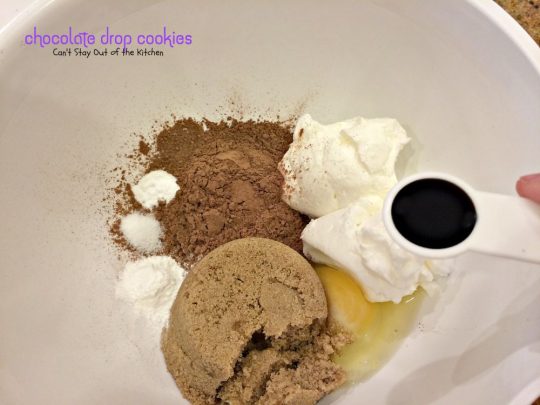 Chocolate Drop Cookies | Can't Stay Out of the Kitchen | my favorite #cookie when I was growing up. These scrumptious goodies taste like #brownies in cookie form! #chocolate #dessert