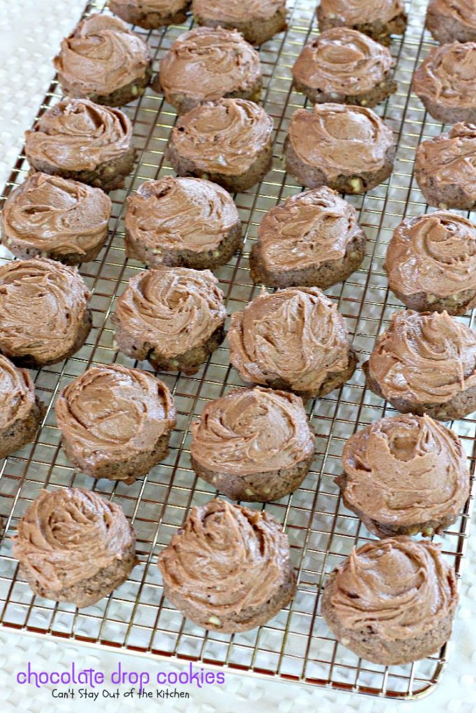 Chocolate Drop Cookies | Can't Stay Out of the Kitchen | my favorite #cookie when I was growing up. These scrumptious goodies taste like #brownies in cookie form! #chocolate #dessert