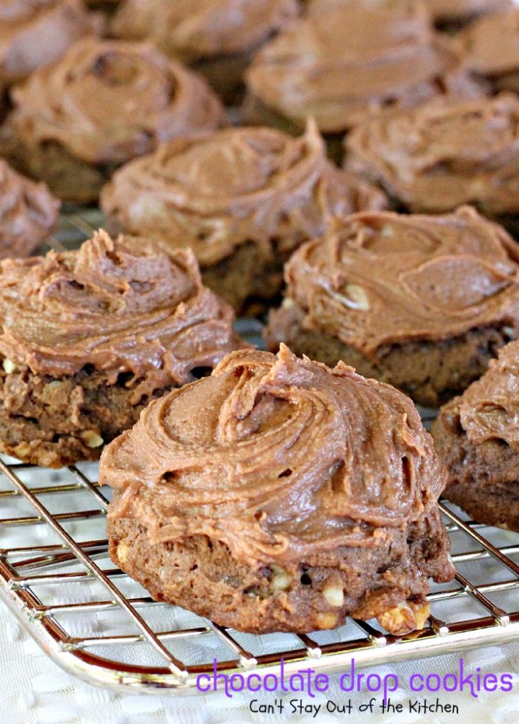 Chocolate Drop Cookies | Can't Stay Out of the Kitchen | my favorite #cookie when I was growing up. These scrumptious goodies taste like #brownies in cookie form! #chocolate #dessert