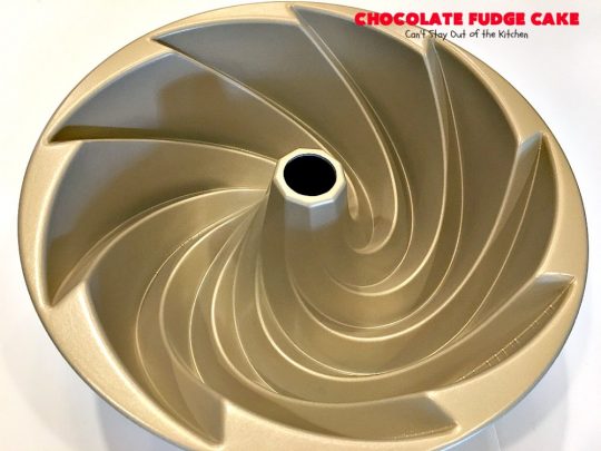 Chocolate Fudge Cake | Can't Stay Out of the Kitchen | This fabulous #chocolate #cake is incredibly fudgy since it includes a box of chocolate pudding and chocolate chips in the batter. Perfect for potlucks, backyard barbecues & #holiday parties. Quick & easy #dessert.