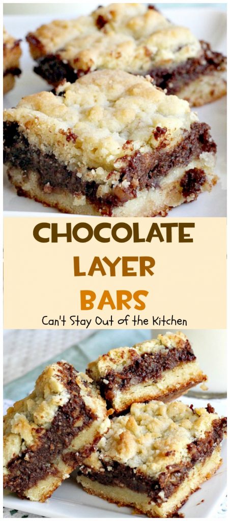 Chocolate Layer Bars | Can't Stay Out of the Kitchen