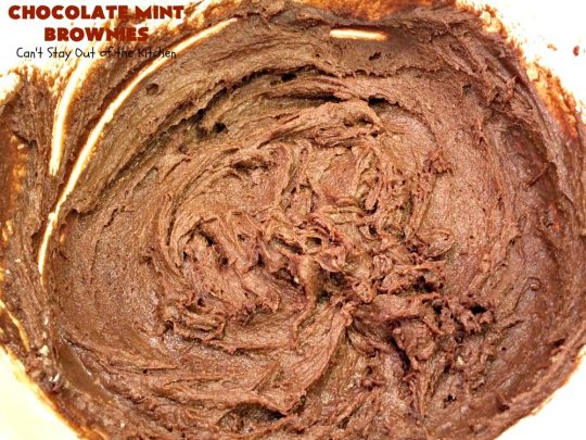 Chocolate Mint Brownies | Can't Stay Out of the Kitchen | these #brownies are sensational. They include dark-roasted #ChocolateMintChips. This #dessert will have you salivating from the first bite. Great for #tailgating parties, potlucks & #holidays. We couldn't get enough of this chocolatey delight! #chocolate #ChocolateDessert #HolidayDessert #SaintPatricksDay #ValentinesDay #brownie #ChristmasCookieExchange #Mint #FavoriteBrownieRecipe
