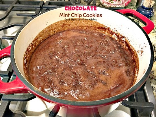 Chocolate Mint Chip Cookies | Can't Stay Out of the Kitchen | the lovely flavors of #chocolate and #mint work so well together in these amazing #cookies. Great for #holiday baking. #dessert