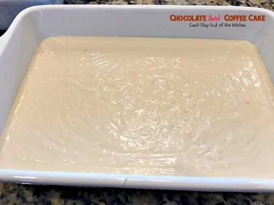 Chocolate Swirl Coffee Cake | Can't Stay Out of the Kitchen | this amazing #coffeecake has a marbled #chocolate layer and topped with a #coconut & pecan streusel topping. Love this for a #holiday #breakfast.