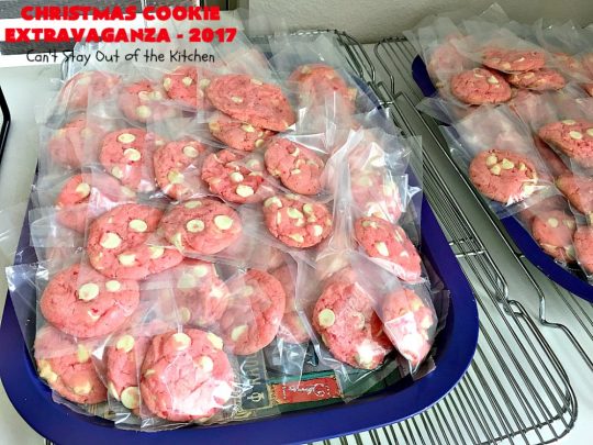 Christmas Cookie Extravaganza - 2017 | Can't Stay Out of the Kitchen | 20 different #Christmas #cookie recipes with step-by-step directions on packing #holiday cookies for shipping. #dessert #lemon #chocolate #strawberry #raspberry #cherry #Oreo #M&Ms #Butterfingers #funfetti