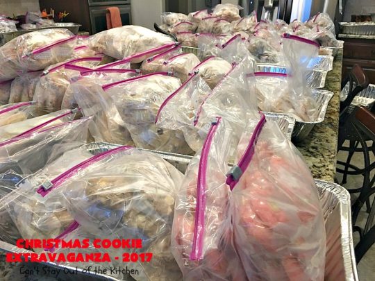 Christmas Cookie Extravaganza - 2017 | Can't Stay Out of the Kitchen | 20 different #Christmas #cookie recipes with step-by-step directions on packing #holiday cookies for shipping. #dessert #lemon #chocolate #strawberry #raspberry #cherry #Oreo #M&Ms #Butterfingers #funfetti
