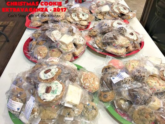 Christmas Cookie Extravaganza - 2017 | Can't Stay Out of the Kitchen | 20 different #Christmas #cookie recipes with step-by-step directions on packing #holiday cookies for shipping. #dessert #lemon #chocolate #strawberry #raspberry #cherry #Oreo #M&Ms #Butterfingers #funfetti