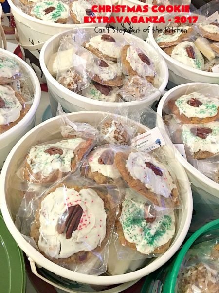 Christmas Cookie Extravaganza - 2017 | Can't Stay Out of the Kitchen | 20 different #Christmas #cookie recipes with step-by-step directions on packing #holiday cookies for shipping. #dessert #lemon #chocolate #strawberry #raspberry #cherry #Oreo #M&Ms #Butterfingers #funfetti