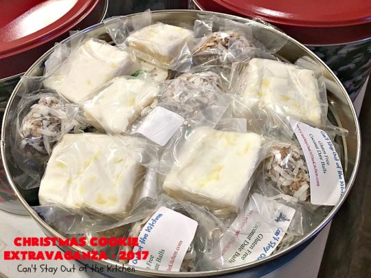 Christmas Cookie Extravaganza - 2017 | Can't Stay Out of the Kitchen | 20 different #Christmas #cookie recipes with step-by-step directions on packing #holiday cookies for shipping. #dessert #lemon #chocolate #strawberry #raspberry #cherry #Oreo #M&Ms #Butterfingers #funfetti