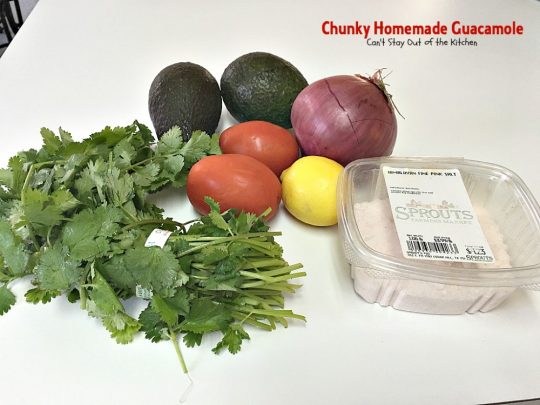 Chunky Homemade Guacamole | Can't Stay Out of the Kitchen | one of the BEST #guacamole recipes you'll ever eat. We love this chunky #appetizer. #Tex-Mex #avocados #tailgating