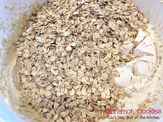 Cinnamon Cookies | Can't Stay Out of the Kitchen | these sensational #oatmeal #cookies have a delicious #cinnamon frosting to die for. We love this recipe. #dessert