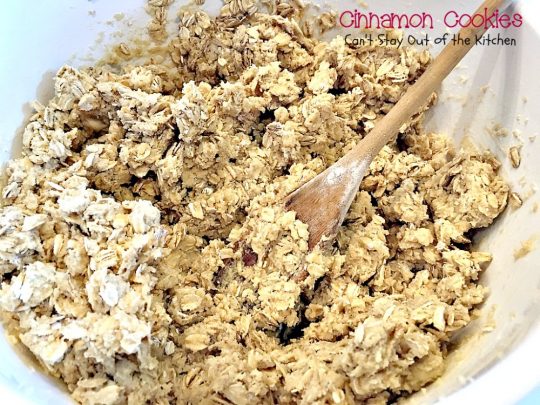 Cinnamon Cookies | Can't Stay Out of the Kitchen | these sensational #oatmeal #cookies have a delicious #cinnamon frosting to die for. We love this recipe. #dessert