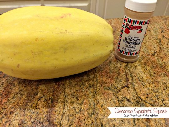Cinnamon Spaghetti Squash | Can't Stay Out of the Kitchen | so quick and easy, yet a wonderful tasty way to use #spaghettisquash. #vegan #glutenfree