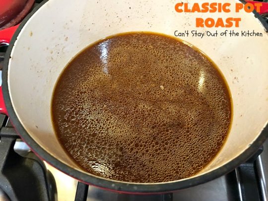Classic Pot Roast | Can't Stay Out of the Kitchen | this fantastic #slowcooker #potroast is perfect for cold, dreary & drab winter days. It's a hearty, comforting & satisfying meal that will warm you up pronto! Every bite is succulent & mouthwatering. #beef #pasta #carrots #companymaindish #roastbeef #RoastBeefDinner