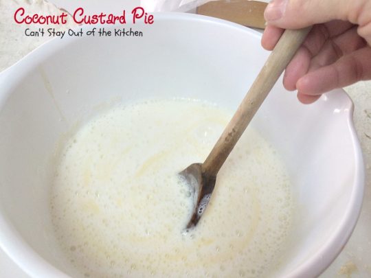 Coconut Custard Pie | Can't Stay Out of the Kitchen | favorite #pie recipe from my Mom. This pie is heavenly. #coconut #dessert
