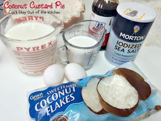 Coconut Custard Pie | Can't Stay Out of the Kitchen | favorite #pie recipe from my Mom. This pie is heavenly. #coconut #dessert