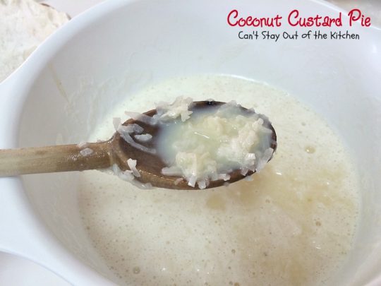 Coconut Custard Pie | Can't Stay Out of the Kitchen | favorite #pie recipe from my Mom. This pie is heavenly. #coconut #dessert