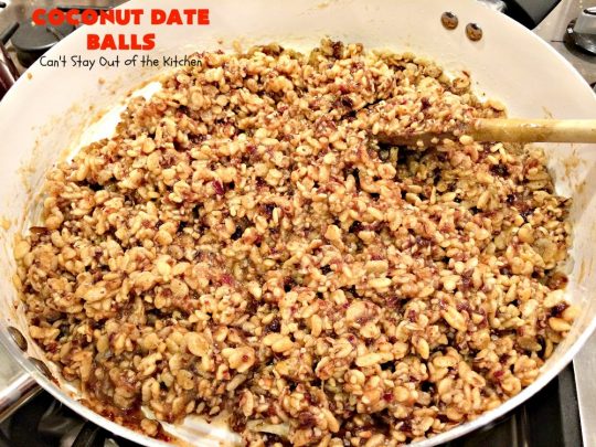 Coconut Date Balls | Can't Stay Out of the Kitchen | our most loved #Christmas #cookie! Everyone always raves over them. Perfect for #holiday baking & parties. #dessert