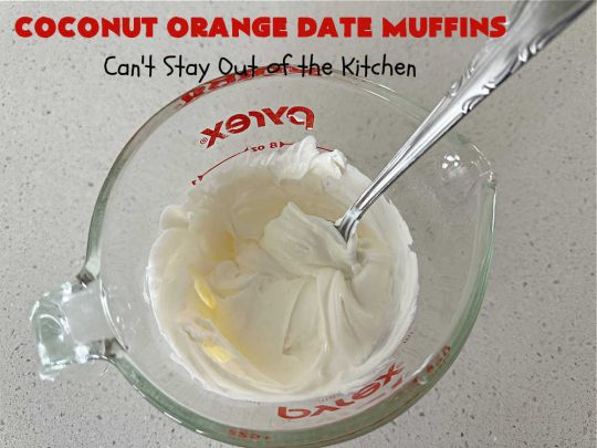 Coconut Orange Date Muffins | Can't Stay Out of the Kitchen | these scrumptious #muffins are perfect for a weekend, company or #holiday #breakfast or #brunch. These moist & flavorful #muffins are filled with #coconut & #dates & delicately flavored with grated #OrangePeel. Every bite is irresistible! #CoconutOrangeDateMuffins