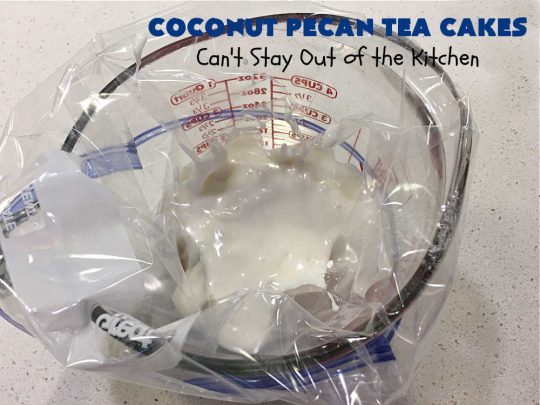 Coconut Pecan Tea Cakes | Can't Stay Out of the Kitchen | these adorable #TeaCakes are perfect for family get-togethers or #holiday #baking. If you enjoy #coconut and #pecans these miniature #Bundt #cakes will cure every sweet tooth craving. #cake #dessert #HolidayDessert #CoconutDessert #CoconutPecanTeaCakes