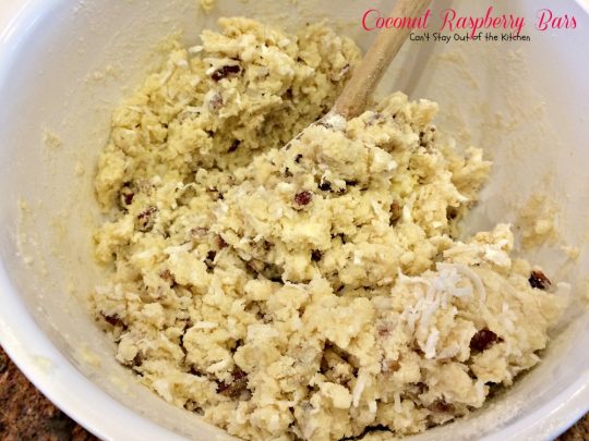 Coconut Raspberry Bars | Can't Stay Out of the Kitchen | these ooey, gooey #dessert bars are great for #holiday baking or any time you want a delectable #cookie or #brownie. #raspberries #coconut