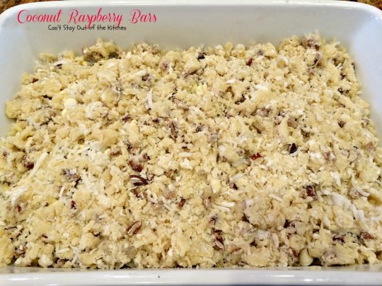 Coconut Raspberry Bars | Can't Stay Out of the Kitchen | these ooey, gooey #dessert bars are great for #holiday baking or any time you want a delectable #cookie or #brownie. #raspberries #coconut