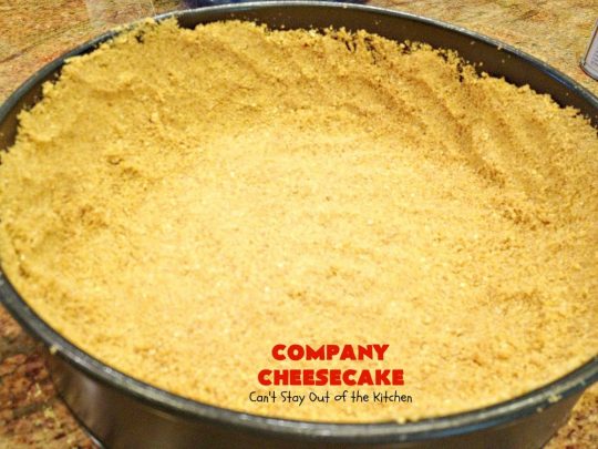 Company Cheesecake | Can't Stay Out of the Kitchen | this amazing #cheesecake comes with either a #Strawberry or #cherry topping. It's perfect for #holiday parties & #Christmas or #ValentinesDay dinner. #dessert