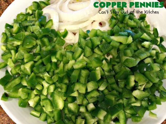 Copper Pennies | Can't Stay Out of the Kitchen | Marinated #Carrots never tasted as well as they do in this wonderful #recipe.  It's a quick & easy #SideDish that's terrific for company, #holidays, potlucks or grilling out with friends. #Easter #EasterSideDish #MothersDay #MothersDaySideDish #Holiday #potluck #HolidaySideDish #CopperPennies #MarinatedCarrots