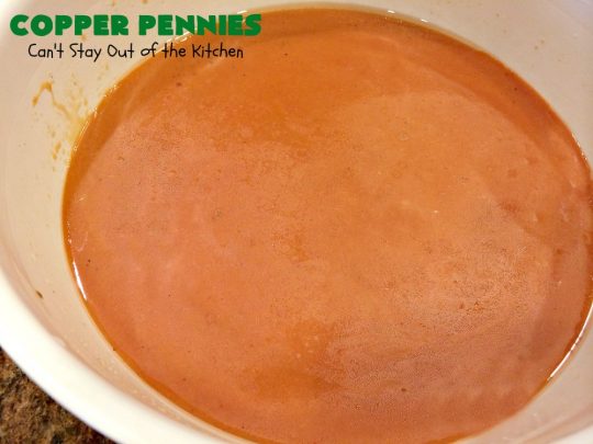 Copper Pennies | Can't Stay Out of the Kitchen | Marinated #Carrots never tasted as well as they do in this wonderful #recipe.  It's a quick & easy #SideDish that's terrific for company, #holidays, potlucks or grilling out with friends. #Easter #EasterSideDish #MothersDay #MothersDaySideDish #Holiday #potluck #HolidaySideDish #CopperPennies #MarinatedCarrots