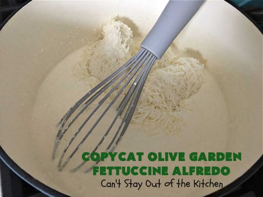 Copycat Olive Garden Fettuccine Alfredo | Can't Stay Out of the Kitchen | Enjoy #OliveGarden's #FettuccineAlfredo at home with this fantastic #CopycatRecipe. Ready in less than 30 minutes! Every bite will have you salivating for more. #noodles #pasta #fettuccine #ParmesanCheese #OliveGardenFettuccineAlfredo #CopycatOliveGardenFettuccineAlfredo