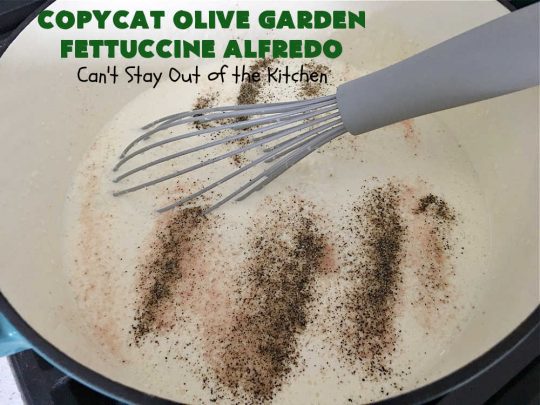Copycat Olive Garden Fettuccine Alfredo | Can't Stay Out of the Kitchen | Enjoy #OliveGarden's #FettuccineAlfredo at home with this fantastic #CopycatRecipe. Ready in less than 30 minutes! Every bite will have you salivating for more. #noodles #pasta #fettuccine #ParmesanCheese #OliveGardenFettuccineAlfredo #CopycatOliveGardenFettuccineAlfredo
