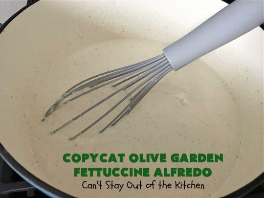 Copycat Olive Garden Fettuccine Alfredo | Can't Stay Out of the Kitchen | Enjoy #OliveGarden's #FettuccineAlfredo at home with this fantastic #CopycatRecipe. Ready in less than 30 minutes! Every bite will have you salivating for more. #noodles #pasta #fettuccine #ParmesanCheese #OliveGardenFettuccineAlfredo #CopycatOliveGardenFettuccineAlfredo