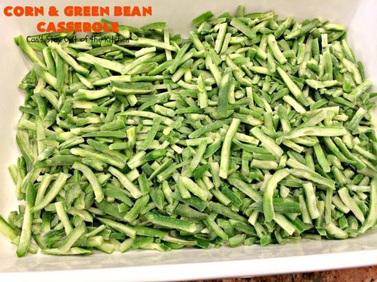 Corn and Green Bean Casserole | Can't Stay Out of the Kitchen | This is one of our favorite #holiday #casseroles. Everyone always raves over it! #corn #greenbeans #cheese #Thanksgiving #Christmas