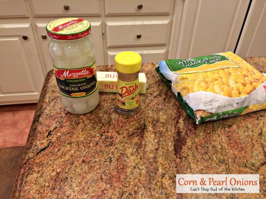 Corn & Pearl Onions | Can't Stay Out of the Kitchen | this tasty #sidedish is so quick and easy you'll find it on the menu often! #corn #pearlonions #glutenfree