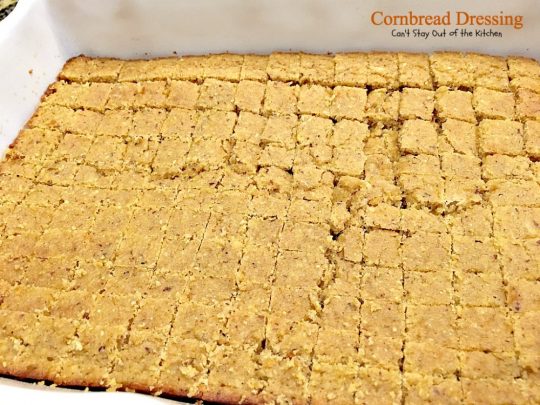 Cornbread Dressing | Can't Stay Out of the Kitchen | My Mom's fantastic #cornbread #stuffing recipe. Great for the #holidays. #glutenfree