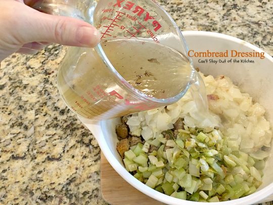 Cornbread Dressing | Can't Stay Out of the Kitchen | My Mom's fantastic #cornbread #stuffing recipe. Great for the #holidays. #glutenfree