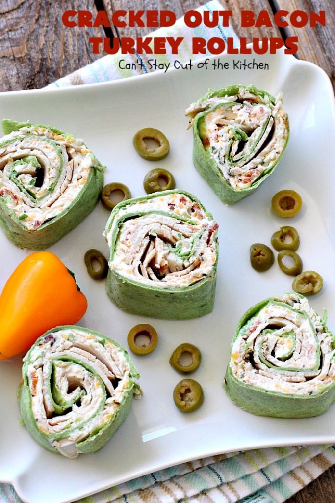 Cracked Out Bacon Turkey Rollups | Can't Stay Out of the Kitchen | these delicious #appetizers are great for #tailgating parties or to serve for #LaborDay weekend. I used nitrate-free #bacon & preservative free #turkey & homemade #Ranchdressing mix to keep these healthier.