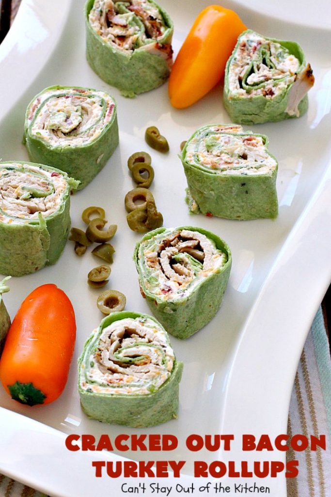 Cracked Out Bacon Turkey Rollups | Can't Stay Out of the Kitchen | these delicious #appetizers are great for #tailgating parties or to serve for #LaborDay weekend. I used nitrate-free #bacon & preservative free #turkey & homemade #Ranchdressing mix to keep these healthier.