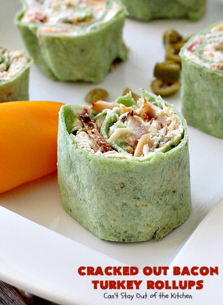 Cracked Out Bacon Turkey Rollups | Can't Stay Out of the Kitchen | these delicious #appetizers are great for #tailgating parties or to serve for #LaborDay weekend. I used nitrate-free #bacon & preservative free #turkey & homemade #Ranchdressing mix to keep these healthier.