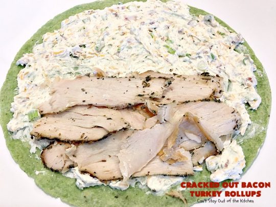 Cracked Out Bacon Turkey Rollups | Can't Stay Out of the Kitchen | these delicious #appetizers are great for #tailgating parties or to serve for #LaborDay weekend. I used nitrate-free #bacon & preservative free #turkey & homemade #Ranchdressing mix to keep these healthier.