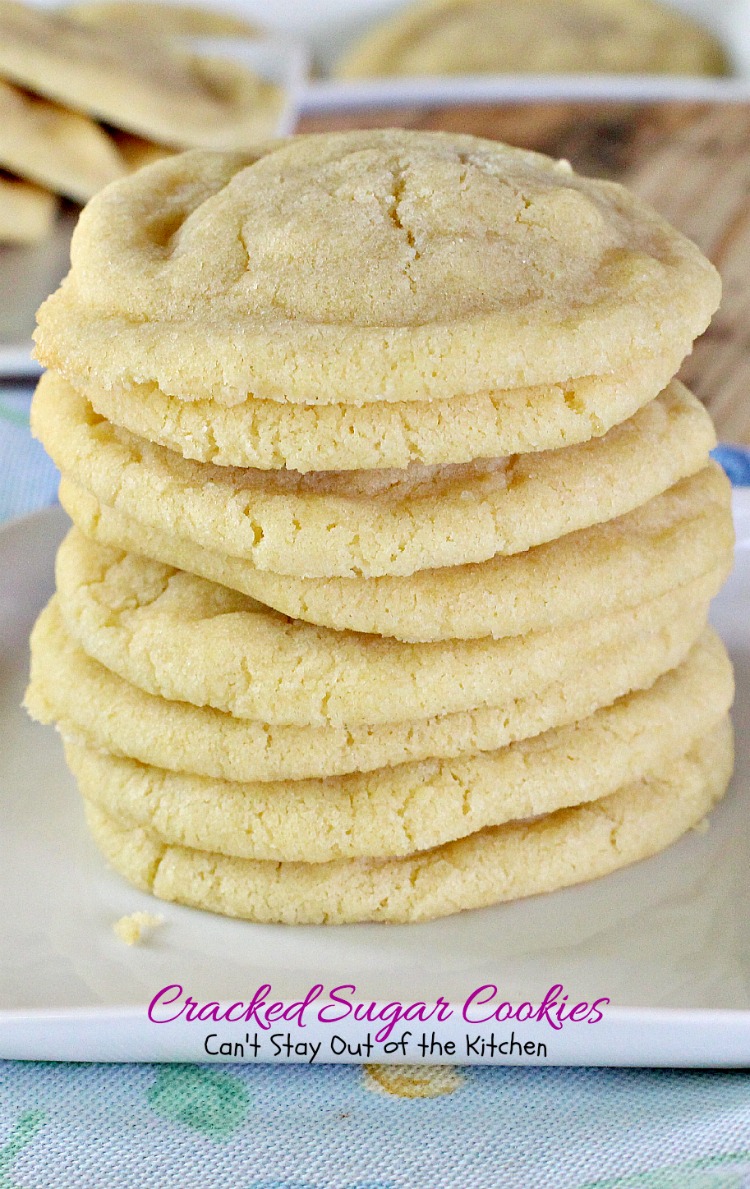 Cracked Sugar Cookies | Can't Stay Out of the Kitchen